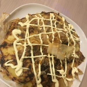 醤油味のお好み焼き